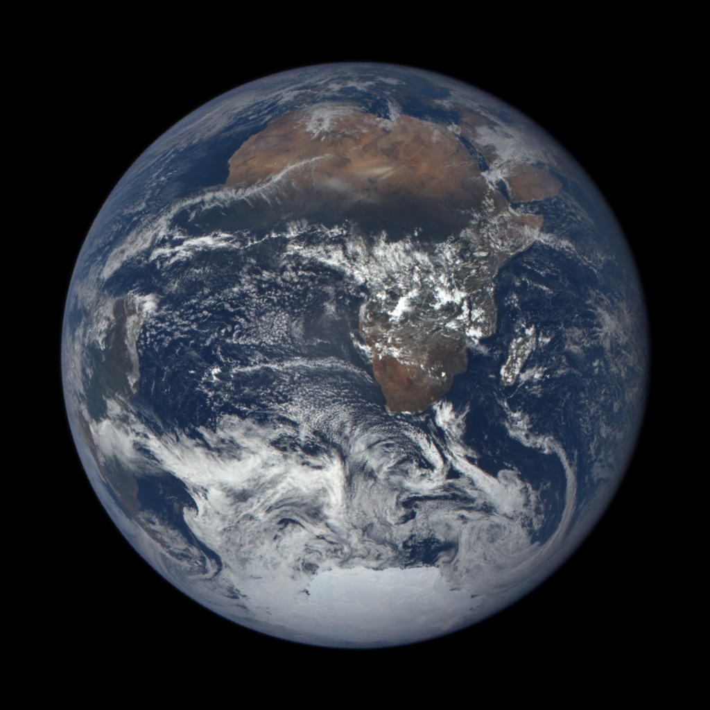 Africa-Middle East, Dec 24, 2015. Photo from DSCOVR-EPIC NASA mission